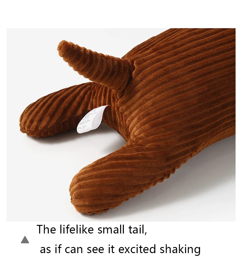 Dachshund Plush Hug Pillow – Soft Long Dog Stuffed Throw Cushion for Sofa