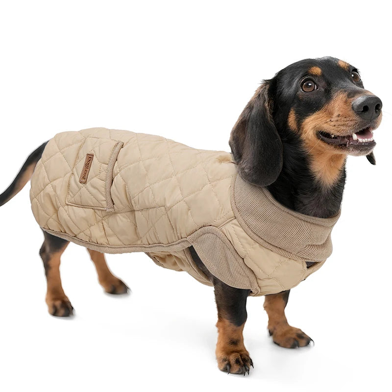 Long Dog Winter Jacket – Water-Repellent Dachshund Coat