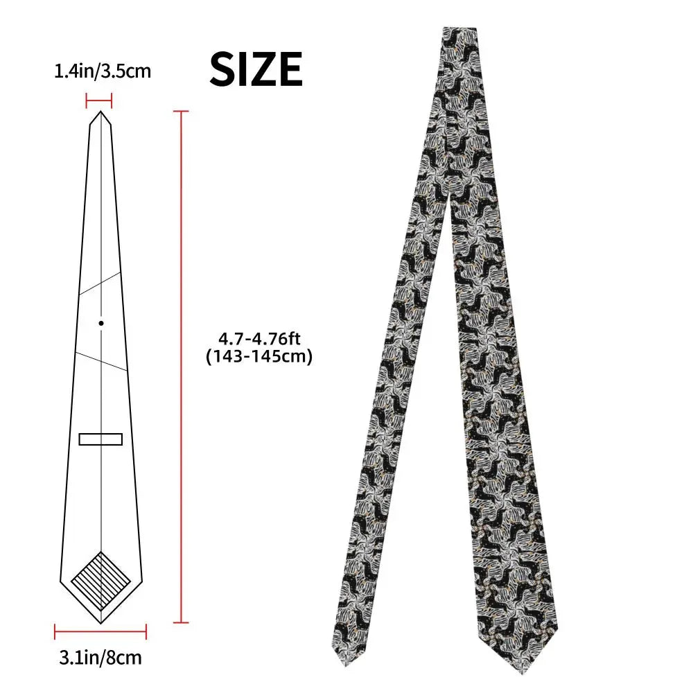 Dachshund Print Men’s Tie – Sausage Dog Novelty Necktie Gift