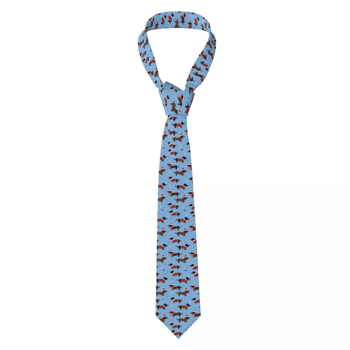 Dachshund Print Men’s Tie – Sausage Dog Novelty Necktie Gift