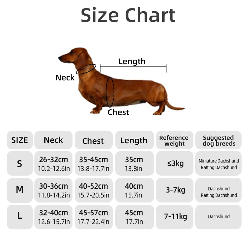 Long Dog Winter Jacket – Water-Repellent Dachshund Coat