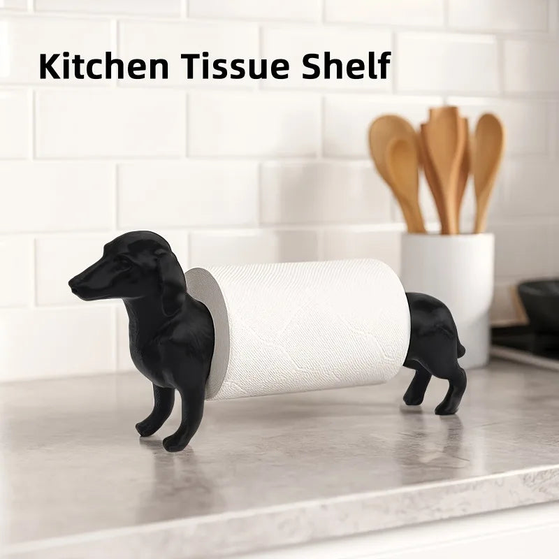 Dachshund Toilet Paper Holder – Funny Sausage Dog Bathroom Decor