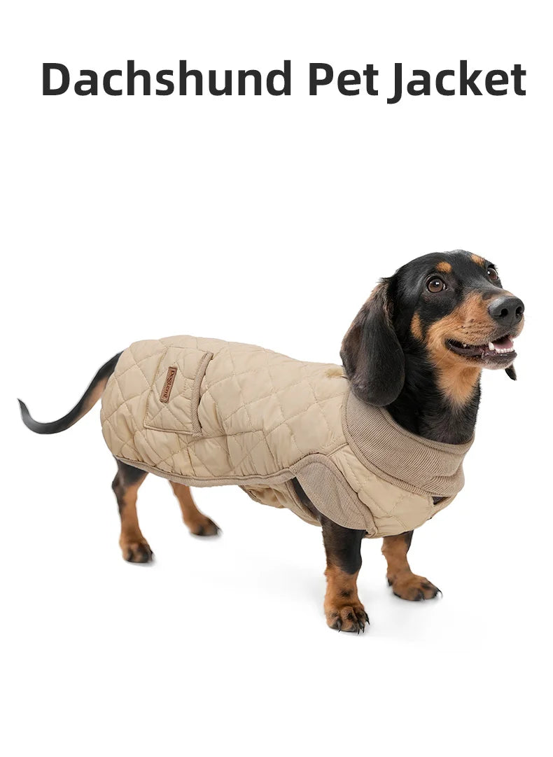 Long Dog Winter Jacket – Water-Repellent Dachshund Coat