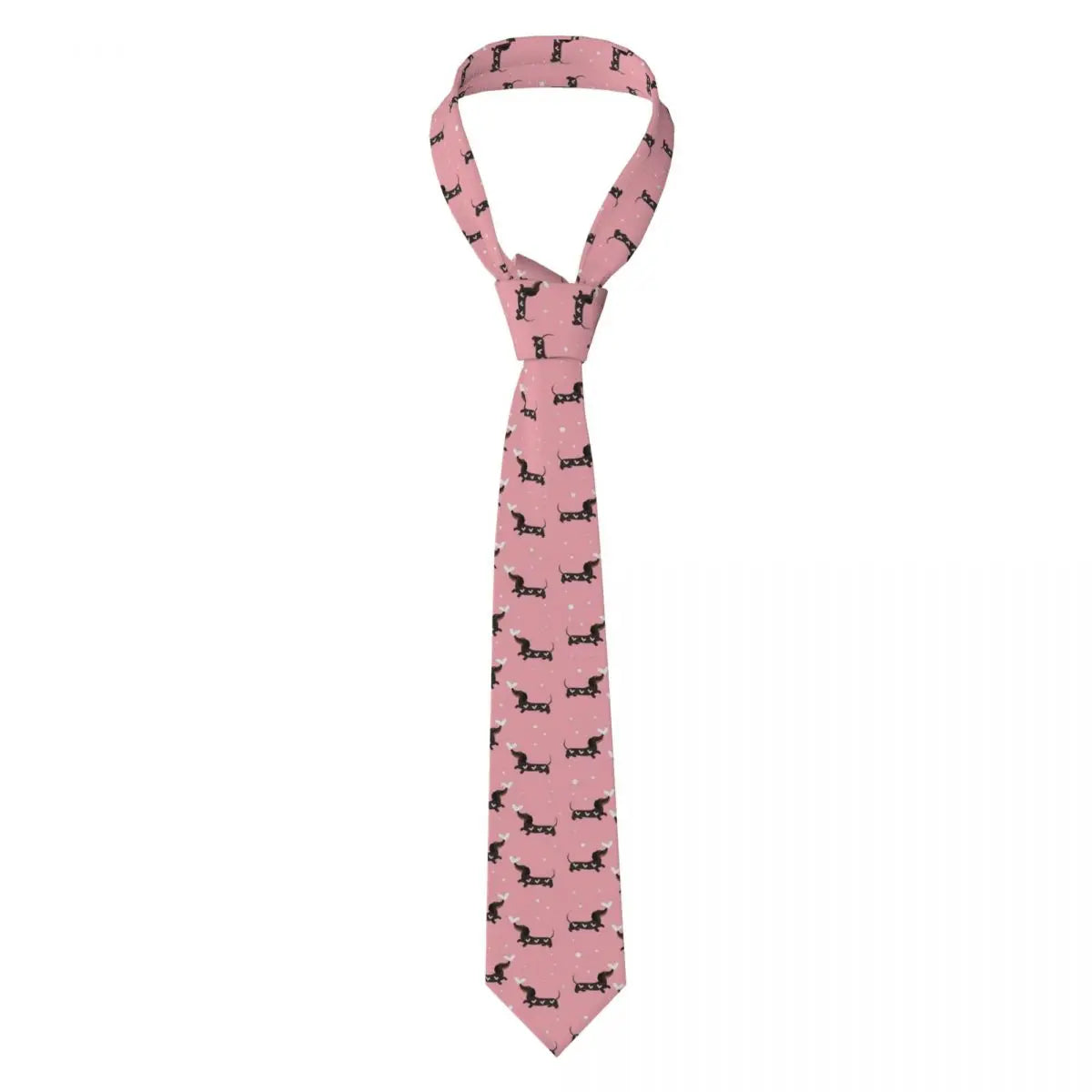 Dachshund Print Men’s Tie – Sausage Dog Novelty Necktie Gift