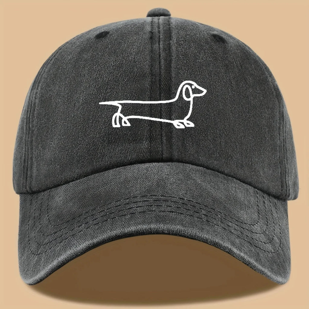 Dachshund Embroidered Baseball Cap – Adjustable Unisex Dog Lover Hat