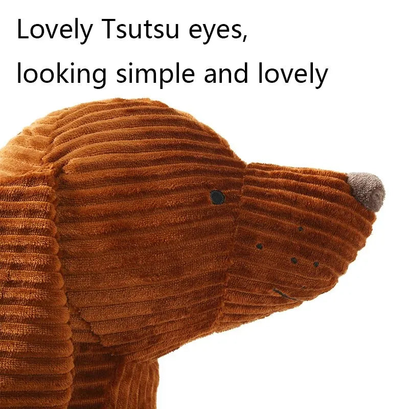 Dachshund Plush Hug Pillow – Soft Long Dog Stuffed Throw Cushion for Sofa