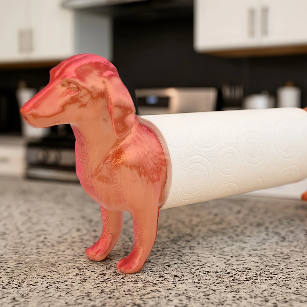 Dachshund Toilet Paper Holder – Funny Sausage Dog Bathroom Decor