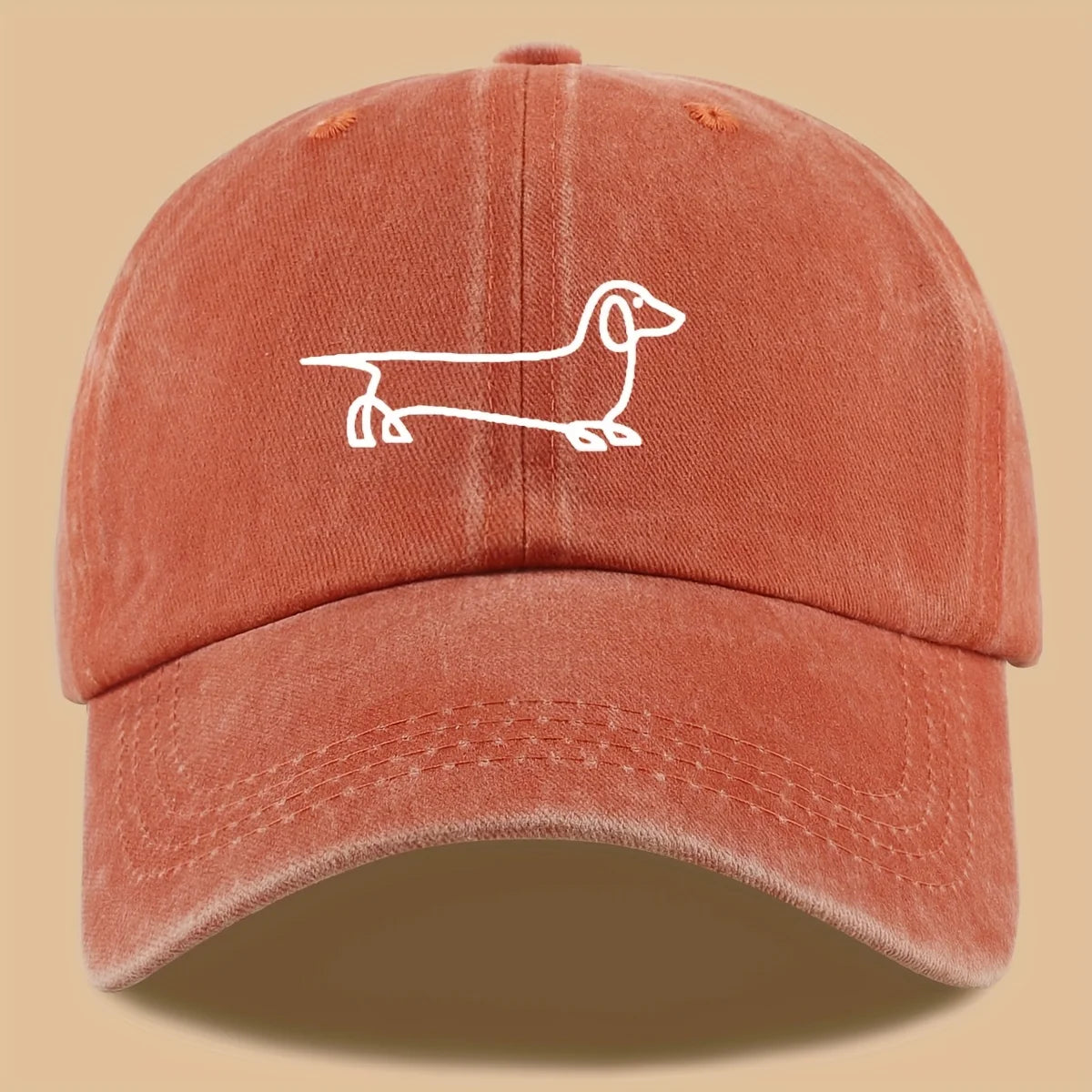 Dachshund Embroidered Baseball Cap – Adjustable Unisex Dog Lover Hat