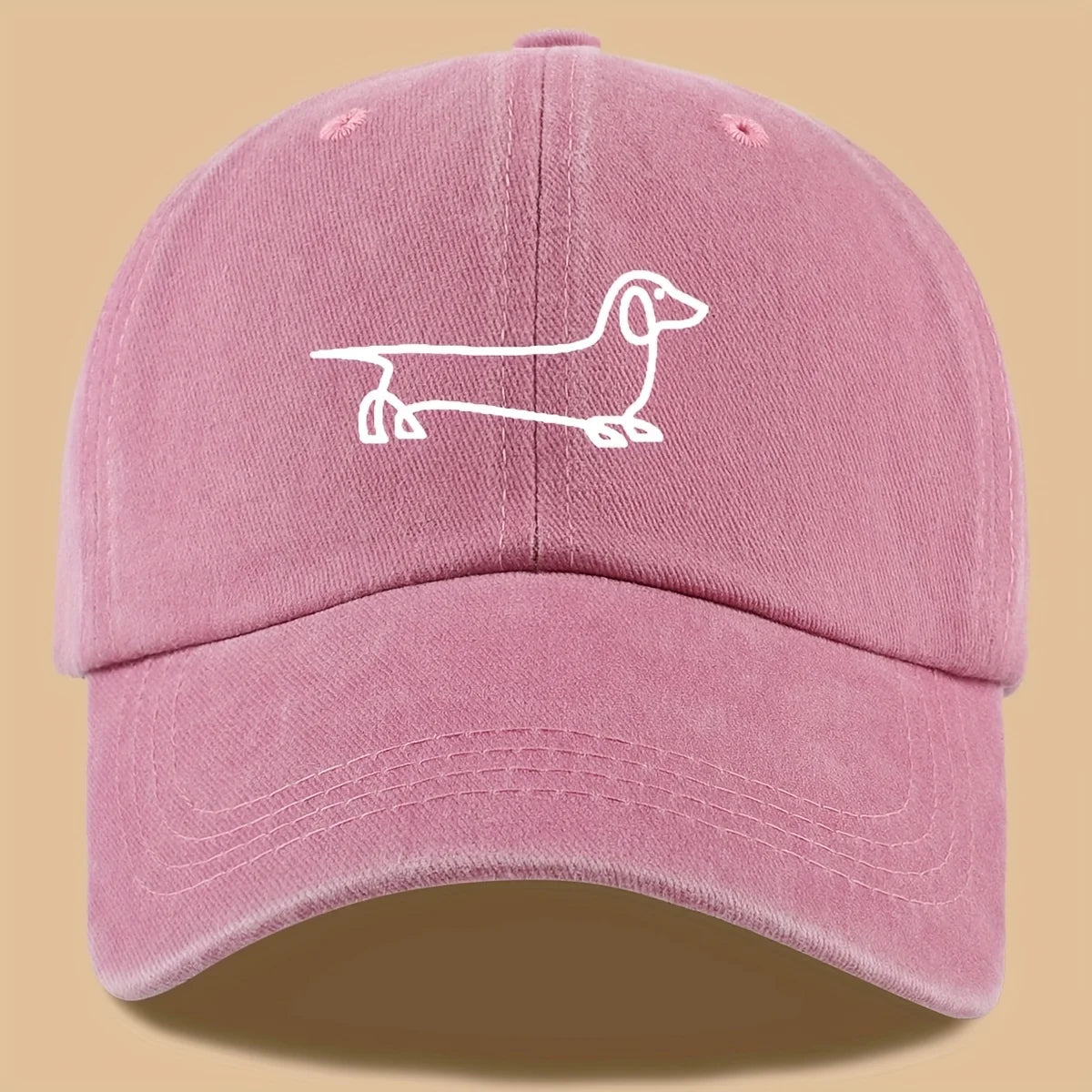 Dachshund Embroidered Baseball Cap – Adjustable Unisex Dog Lover Hat