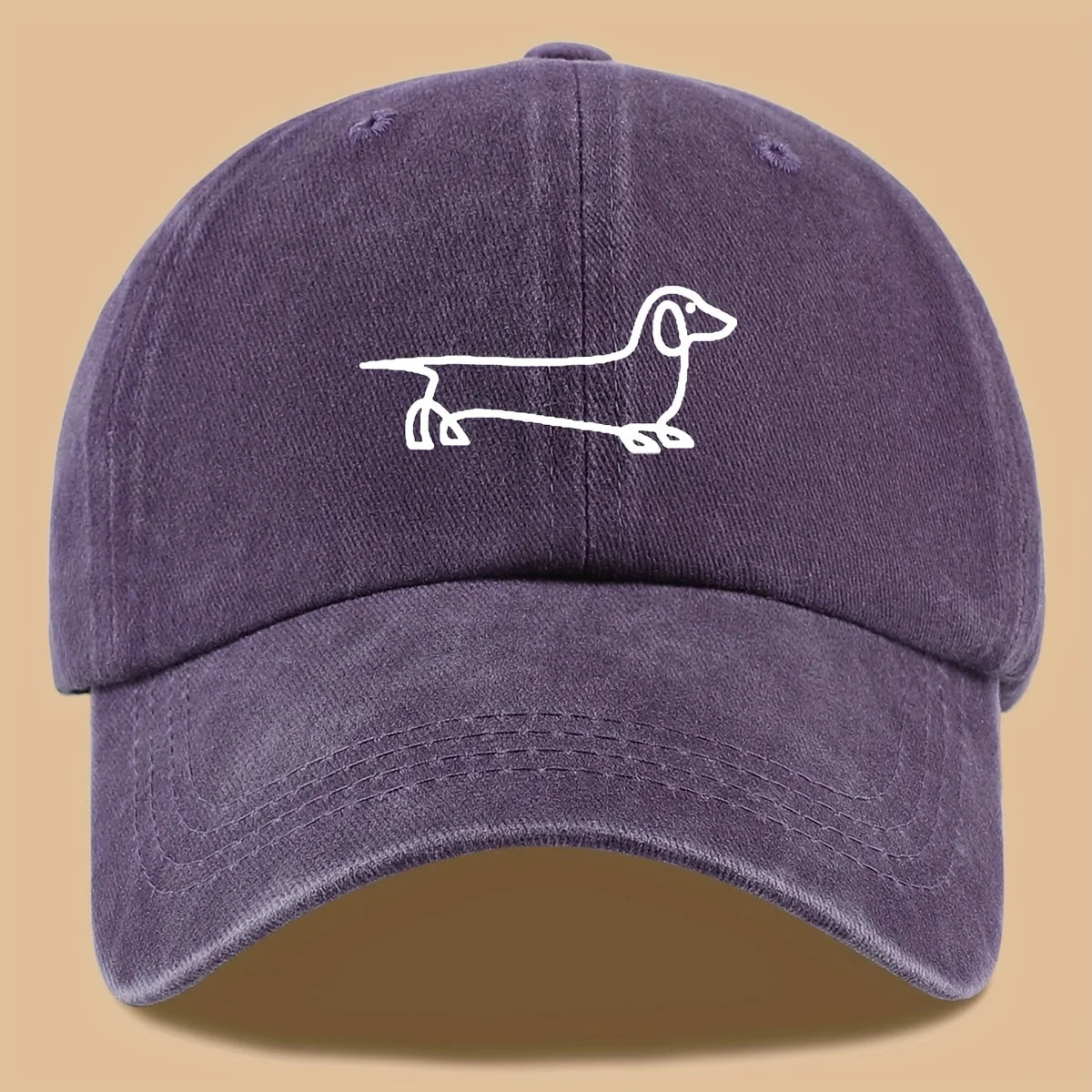 Dachshund Embroidered Baseball Cap – Adjustable Unisex Dog Lover Hat