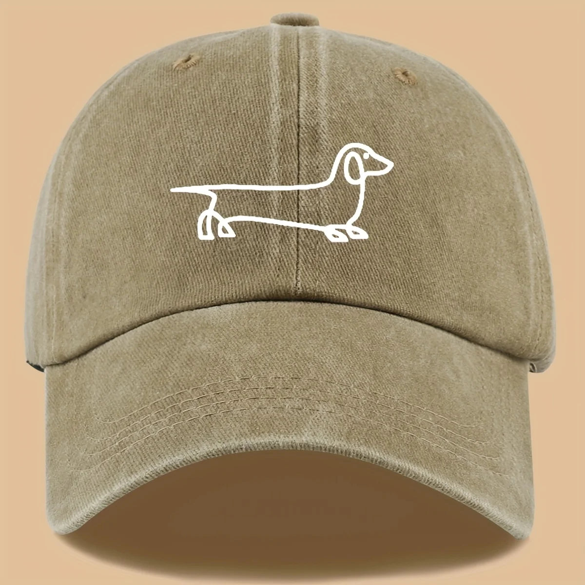 Dachshund Embroidered Baseball Cap – Adjustable Unisex Dog Lover Hat