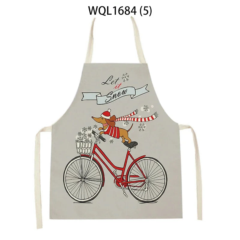 Long Dog Kitchen Apron – Dachshund Print Everyday Cooking Apron