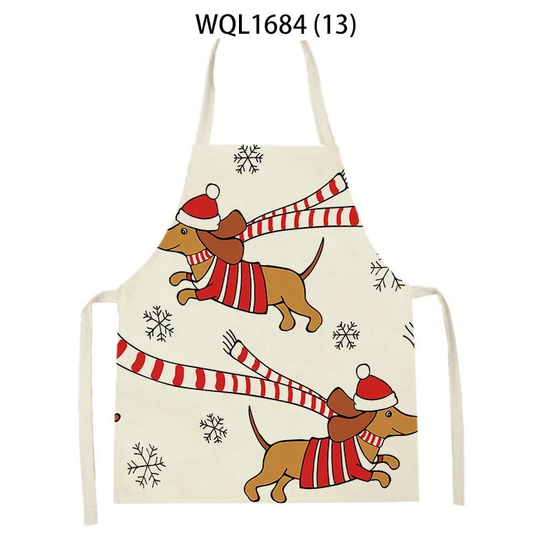 Long Dog Kitchen Apron – Dachshund Print Everyday Cooking Apron