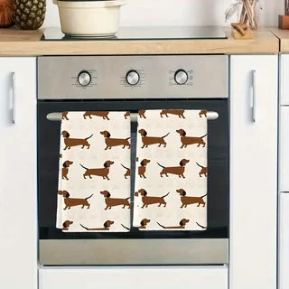 Dachshund Kitchen Towel – Cute Dish Towel for Dog Lovers