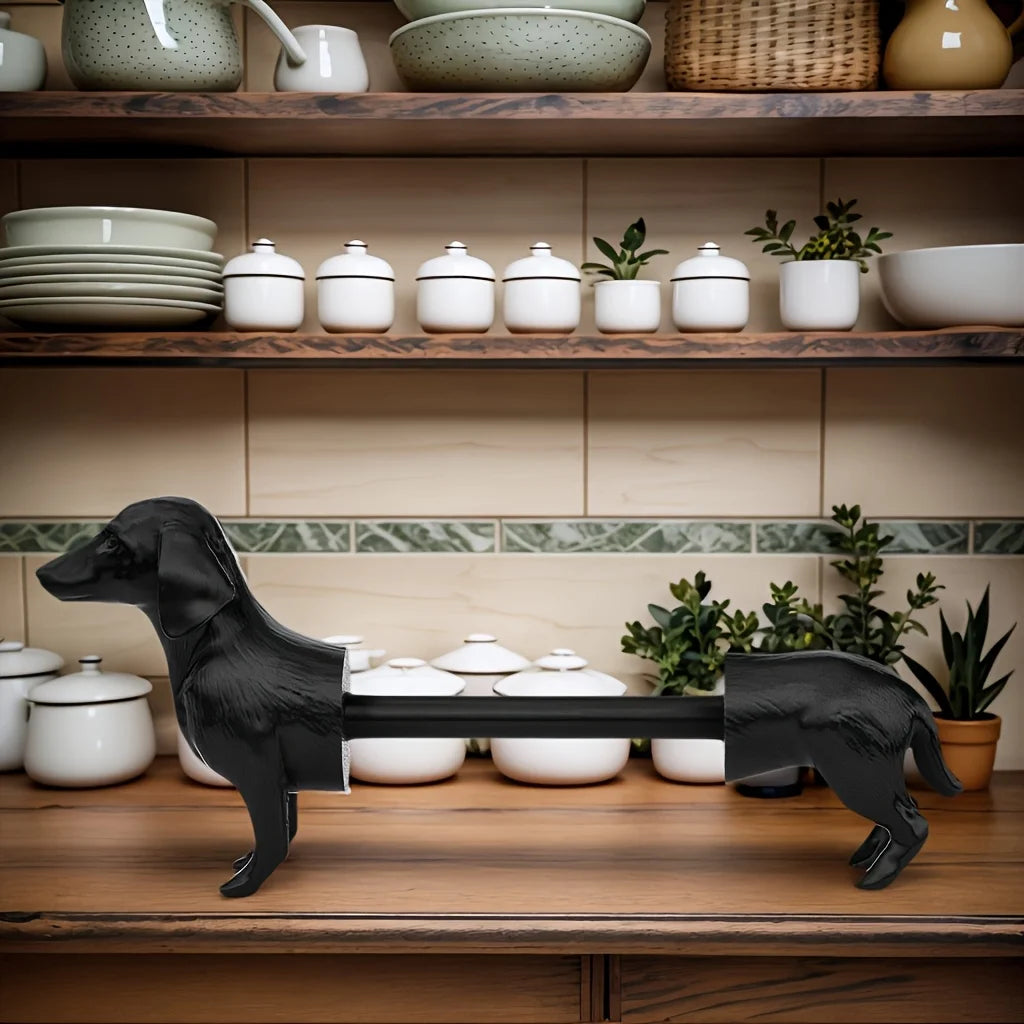 Dachshund Toilet Paper Holder – Funny Sausage Dog Bathroom Decor