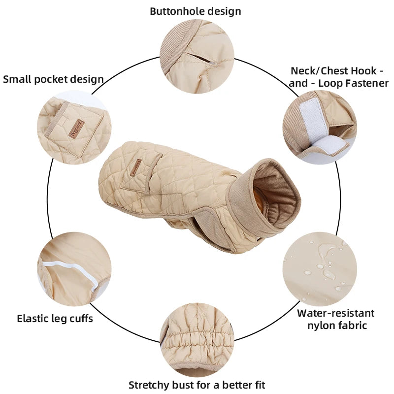 Long Dog Winter Jacket – Water-Repellent Dachshund Coat