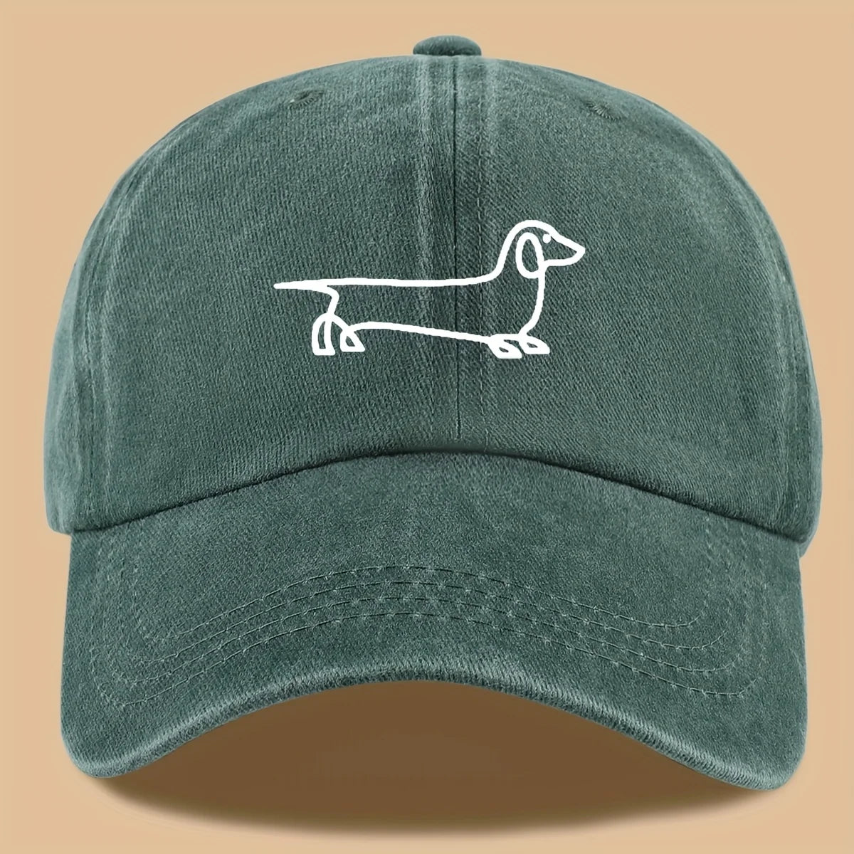 Dachshund Embroidered Baseball Cap – Adjustable Unisex Dog Lover Hat